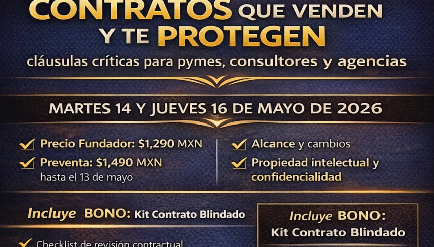 Contratos que venden y te protegen: cláusulas críticas para pymes, consultores y agencias